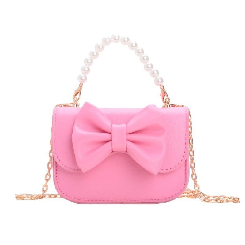 

Kid Girl Single Shoulder Bag Pu Material With Stitching Design For Daily Use