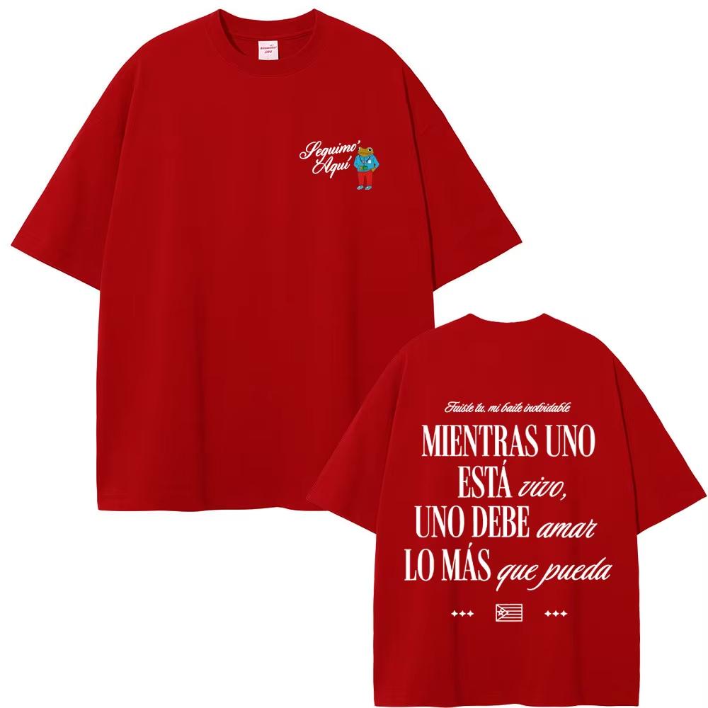 Rapper Bad Bunny Grafik T-Shirts Debi Tirar Mas Fotos DTMF Welttournee T-Shirt Herren Damen Oversized T-Shirts