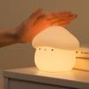 Silicone Mushroom Night Lamp Soft LED Bedside Lamp Room Decor Sleeping Night Lamp  Kids