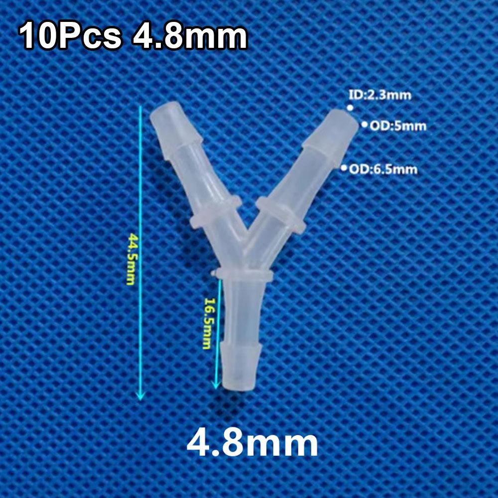 10Pcs Plastic 3 Way Connector PP PE Hose Fittings for Aquarium Fish Tank Fittings