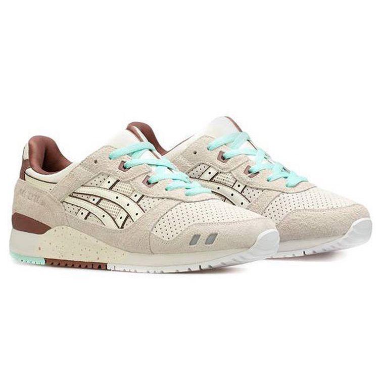 Nice Kicks x ASICS Gel Lyte 3 OG Nice Cream Unisex Sneakers Ivory Brown 1201A460-750