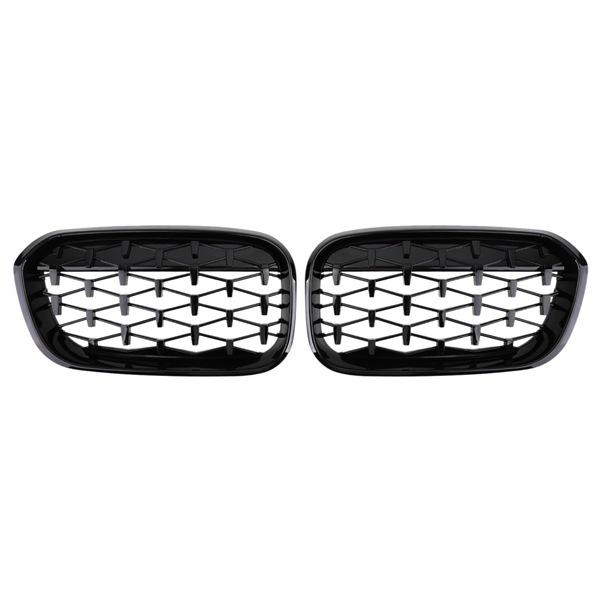 BMW 1 Series F20/F21 Grille (2015-2017), Pair 51137371685 & 51137371686.