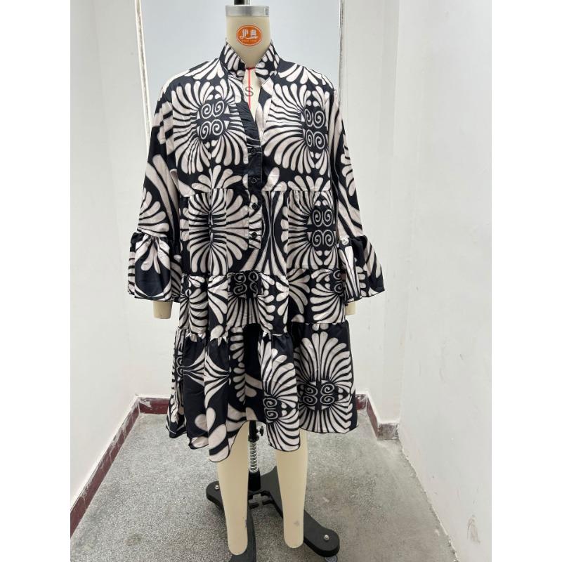 Rochie de dama primavara vara imprimata rochii lejere casual