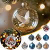 Birds 2D Acrylic Christmas Ornaments Decorative Wild Animal Figurines Ocean Theme Themed Decor Gift for Nature Lovers Festive Decorations