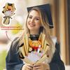 Graduation Cartoon Doll Flowers For Couples And Students Creative Gifts Cartoon Knitted Bouquet Doll