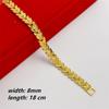 Sand Gold Bracelet Women's Wide Edge Love Strap Flower Bracelet Hand String Vacuum Gold Plated Bracelet Jewelry