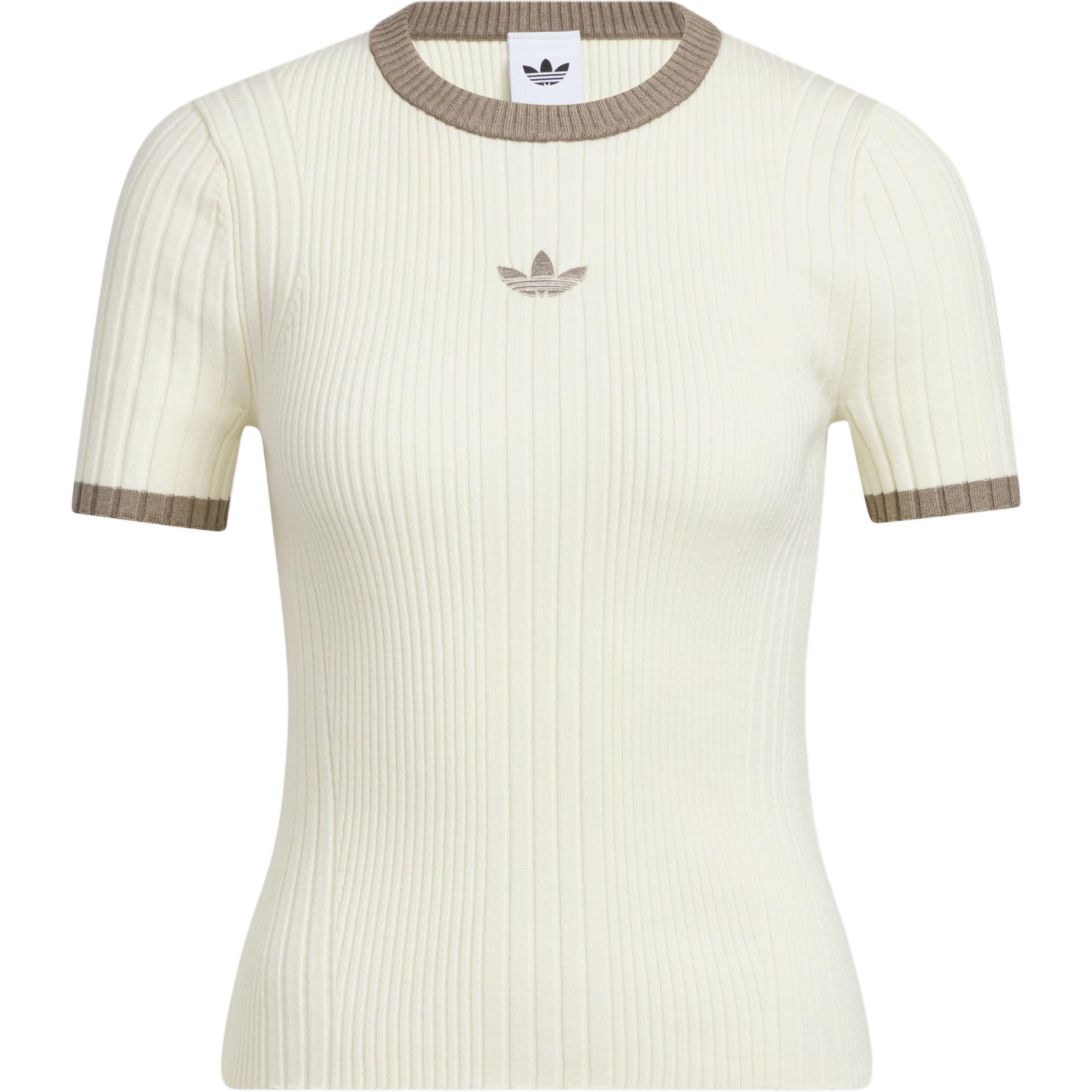 

Adidas Originals Ott Плотная Тканая Спортивная Приталенная Футболка с Коротким Рукавом Женские Топы KS8494 M