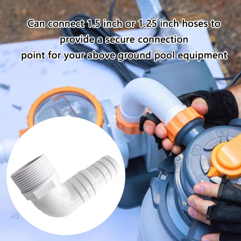 90 Degree Plastic Bend For Pool Water Flows Installation Reduces Blockage Increases Flows Efficiency In Pumps Systems