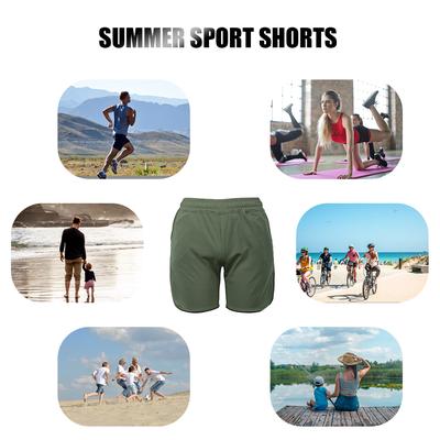 Men Fitness Shorts Quick Drying Gym Beach Shorts Summer Lounging Sport Workout Running Short Pants