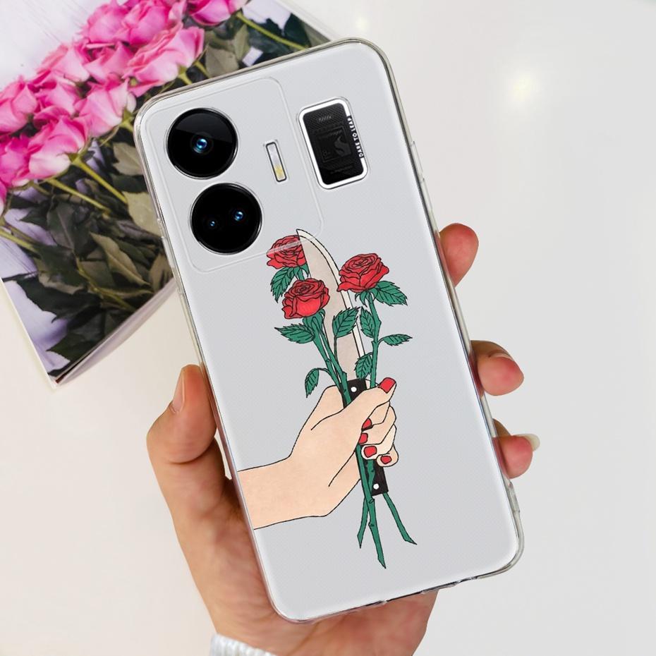 Fashion Pattern Phone Case For Realme GT Neo 5 GT3 240W Soft Silicone TPU Back Cover For Realme GT3 GT Neo5 RMX3706 RMX3709