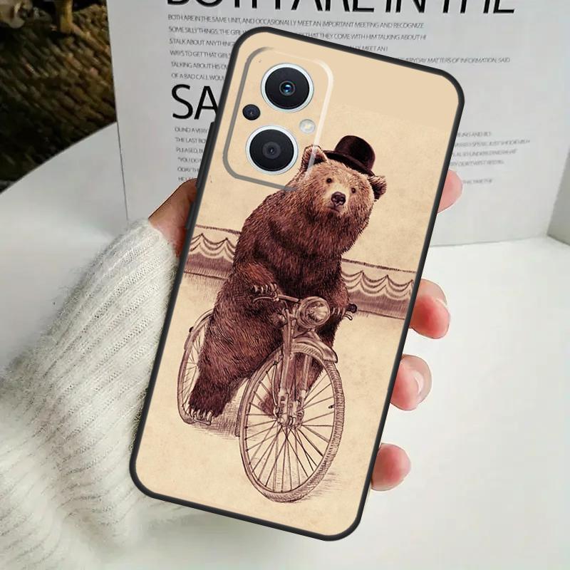 

Cartoon Grizzly Bear Phone Case For OPPO Reno 8T 14F 13 F 12 11 10 14 Pro 7 8 Lite OPPO Find X8 X6 X5 X9 Pro Cover OPPO Reno13 F