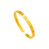 Exquisite Cat's Eye Gold Bangle - Trendy, Long-Lasting Color Jewelry for Women