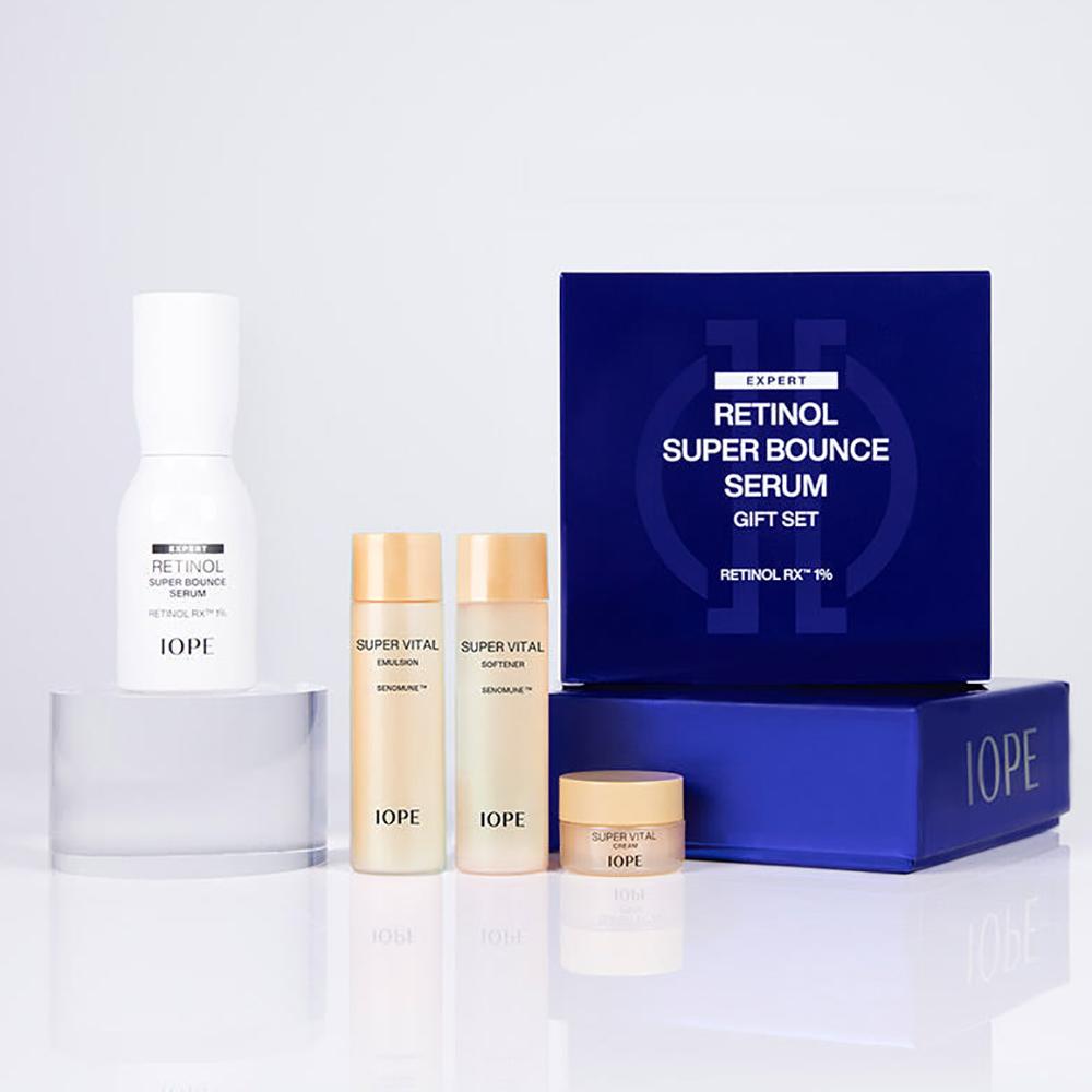 IOPE Retinol Super Bounce Serum 50ml SET - firming elasticity serum, Korean 50ml(SET)