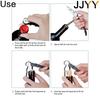 JJYY Stainless Steel Wine Opener Professional Waiters Corkscrew Beer Bottle Opener and Foil Cutter Gift for Wine Lovers