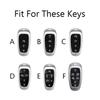 Abs Carbon Fiber Car Key Case Cover For Hyundai Tucson Solaris Sonata Hybrid Nexo Nx4 Santafe Dn8    Accessories