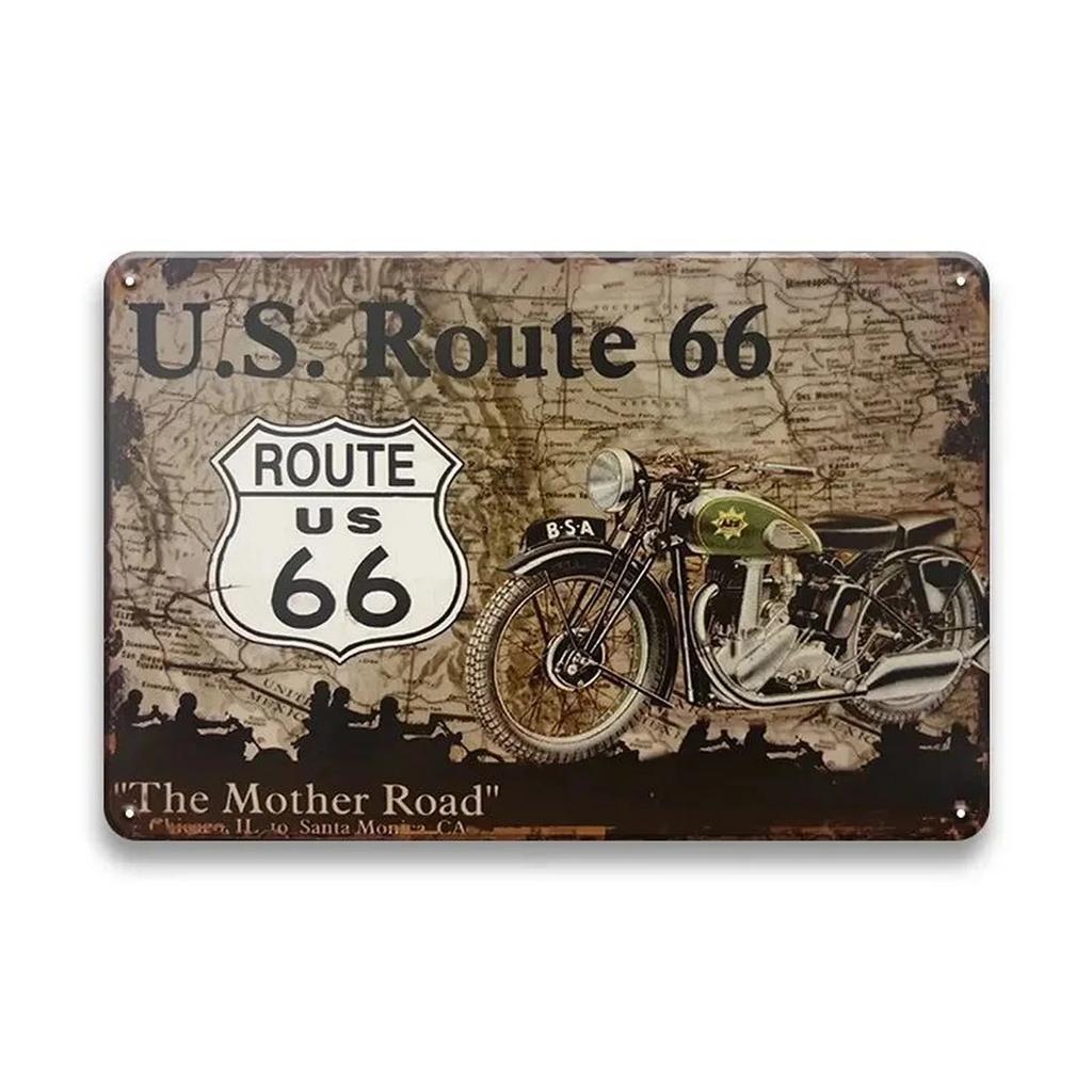 Metal Tin Signs Plaque Cool Motorcycle Wall Decoration Vintage Iron Painting Art Posters for Man Cave Home Cafe Garage Club Bar