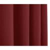 Pair of Eyelet Semi-sheer Curtains Linen Effect "Moonlight" Cherry