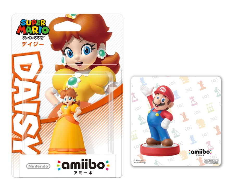 amiibo Daisy Mario Original Sticker Included (Super Series) [Bonus]