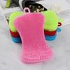 Double Sided Pot Pan Sponge Scrubber Flexible Cleaning Brush Silicone Dishwashing Brush  Kitchen