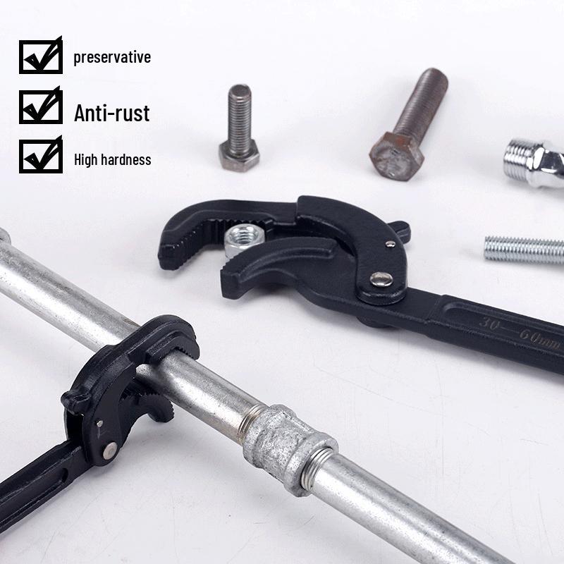 Adjustable Multifunctional Pipe and Nut Wrench Set