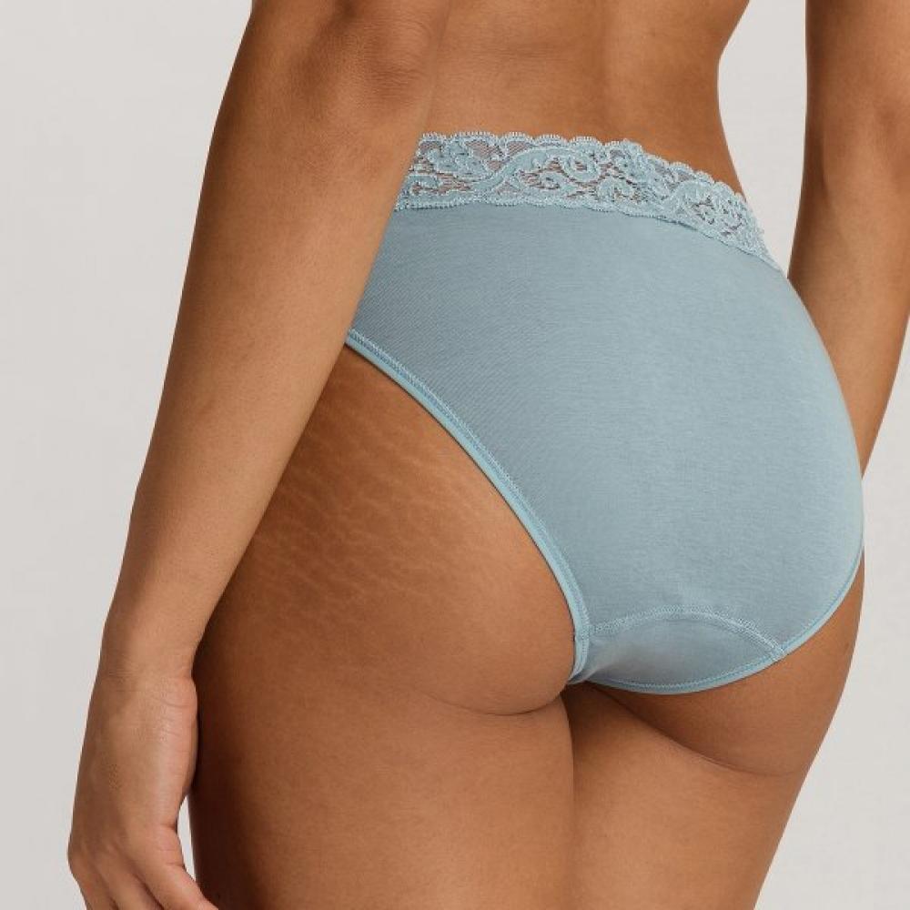 Hanro Moments Cotton Mini Briefs  71481 Tourmaline Blue 