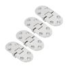 4PCS Door Hinge with Mounting Holes 316 Stainless Steel Hinge Replacement for Marine Yacht RV