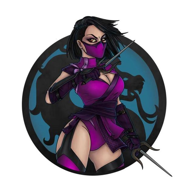 J549# Scorpion Spear Mortal Kombat Kitana Sticker On The Car Vinyl Decal Waterproof Decoration Car Stickers