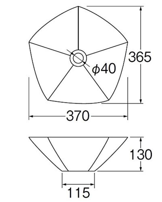 SANEI Shigaraki Ware Waschtisch Weiß HW10220-W