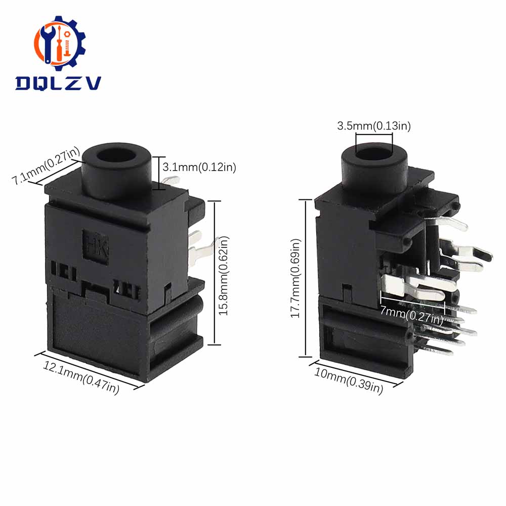 PJ317 3,5mm Buchse Audio-Steckverbinder 11 Pins Stereo-Kopfhörerbuchse Buchse PJ-317A