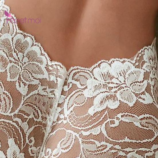 Mutandine Slip bassi Vita più ricamo in pizzo Volant trasparenti Taglia sexy