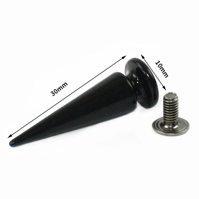 5/10/20Pcs Meetee Metal Punk Rivets Screwback Cone Studs Spikes for Leather Crafts Garment Rivet Bag Decor Nails DIY Accessories