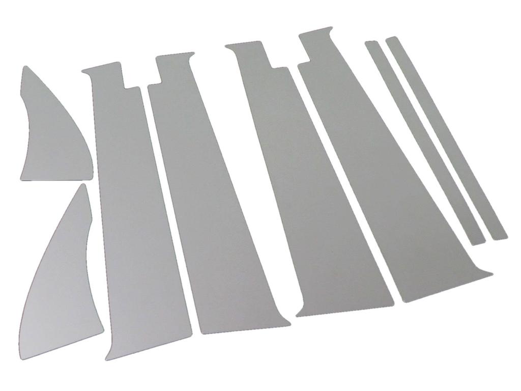 BRIGHTZ Finish Stainless Steel Pillar Panels with Visor for Mira Gino Ultra-Mirror L650S/L660S (8-Piece Set) [PIL-SIL-348] (Part Number 4812)