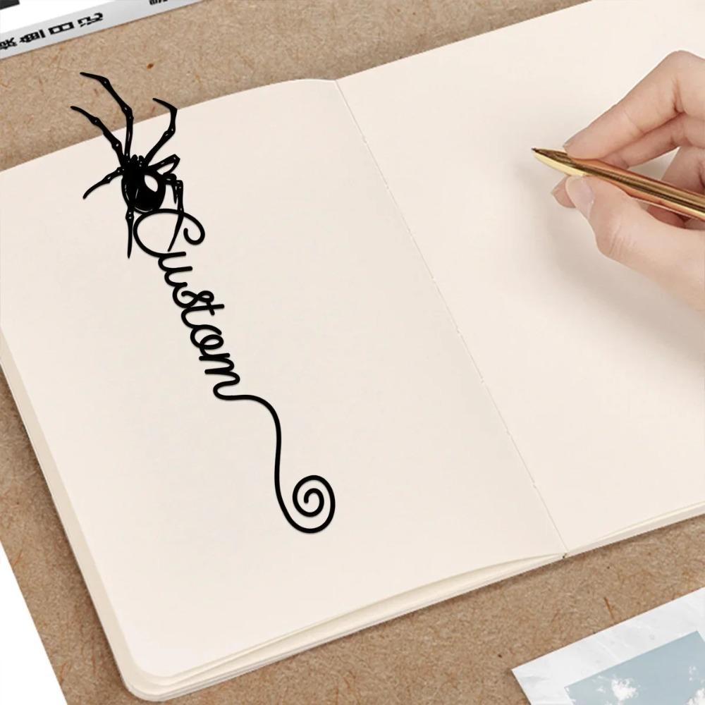 Metal Spider Bookmark, Unique Book Lover Gift, Teacher Appreciation, Back To School, Insect Collectors