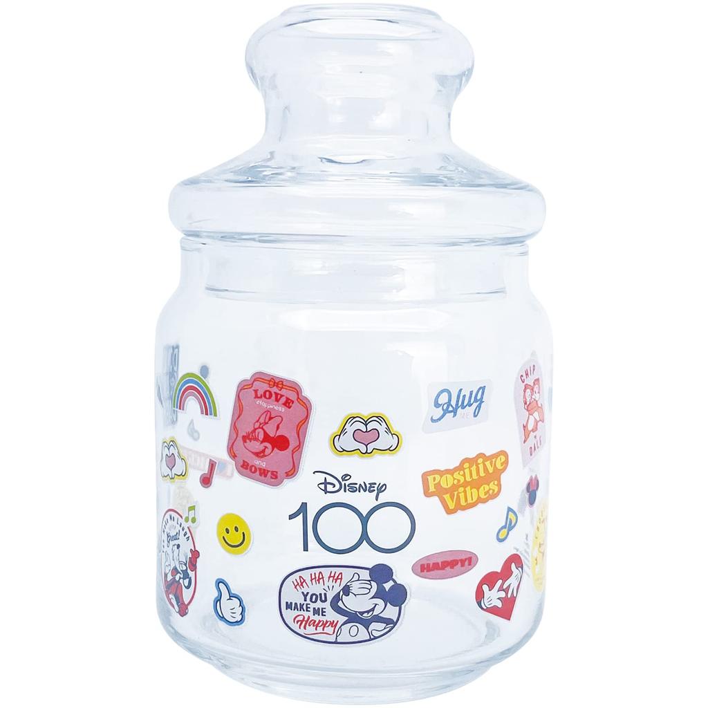 Sun Art Walt Disney Company 100th Anniversary D100 Glass Storage Character Birthday Made In Container/Canister, Design, Approx. 500ml, Tableware,