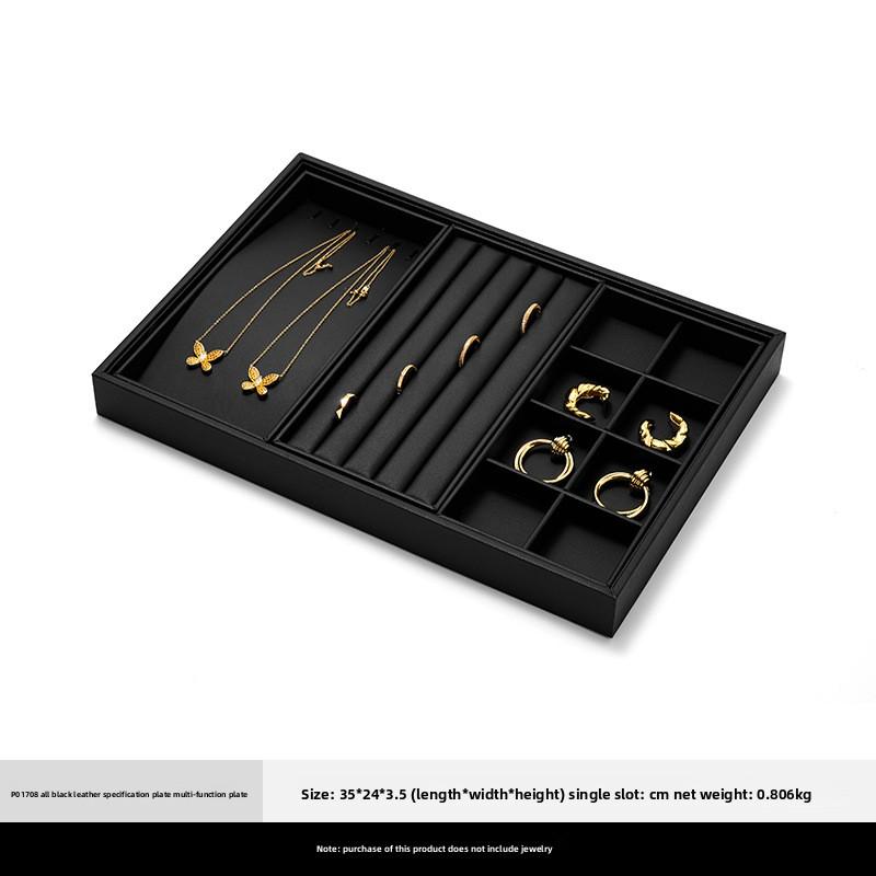 Multi-Function Jewelry Display Box Ring Necklace Storage Tray Pendant Showcase Props