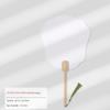 Thickened Xuan Paper Fan Surface Circular Fan Double-Sided Blank Paper Fan Painting Heart Card Paper DIY Kids Handmade Fan Painting Brush
