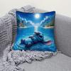 Stitch on a Tropical Float - Hawaiian Style Pillow Cover Sofa cushion cover, bedroom room home decoration