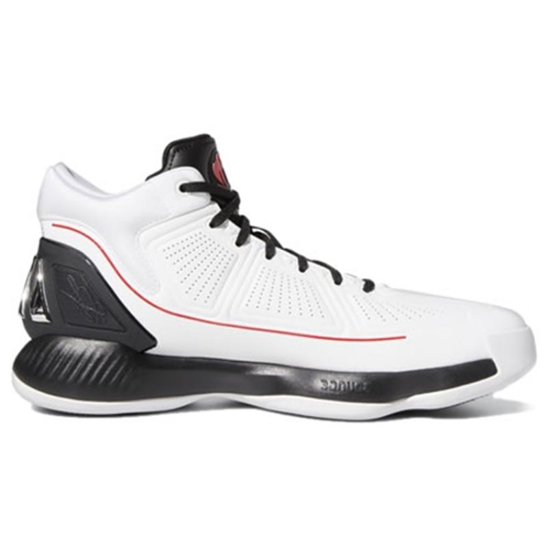 Adidas D Rose 10 White Black Red Sneakers EH2369