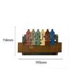 Wooden Puzzle Unlocking Brain Teaser With Tray For Kids And Adults