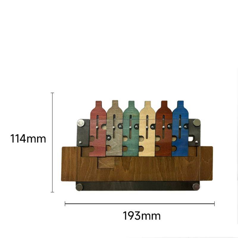 Wooden Puzzle Unlocking Brain Teaser With Tray For Kids And Adults