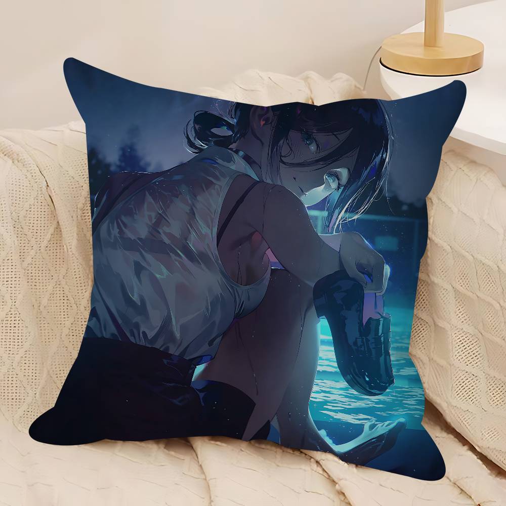 R-Reze Poduszka Anime Prezent Dekoracja Dom Biuro Sypialnia Sofa Samochód Poszewka 45x45