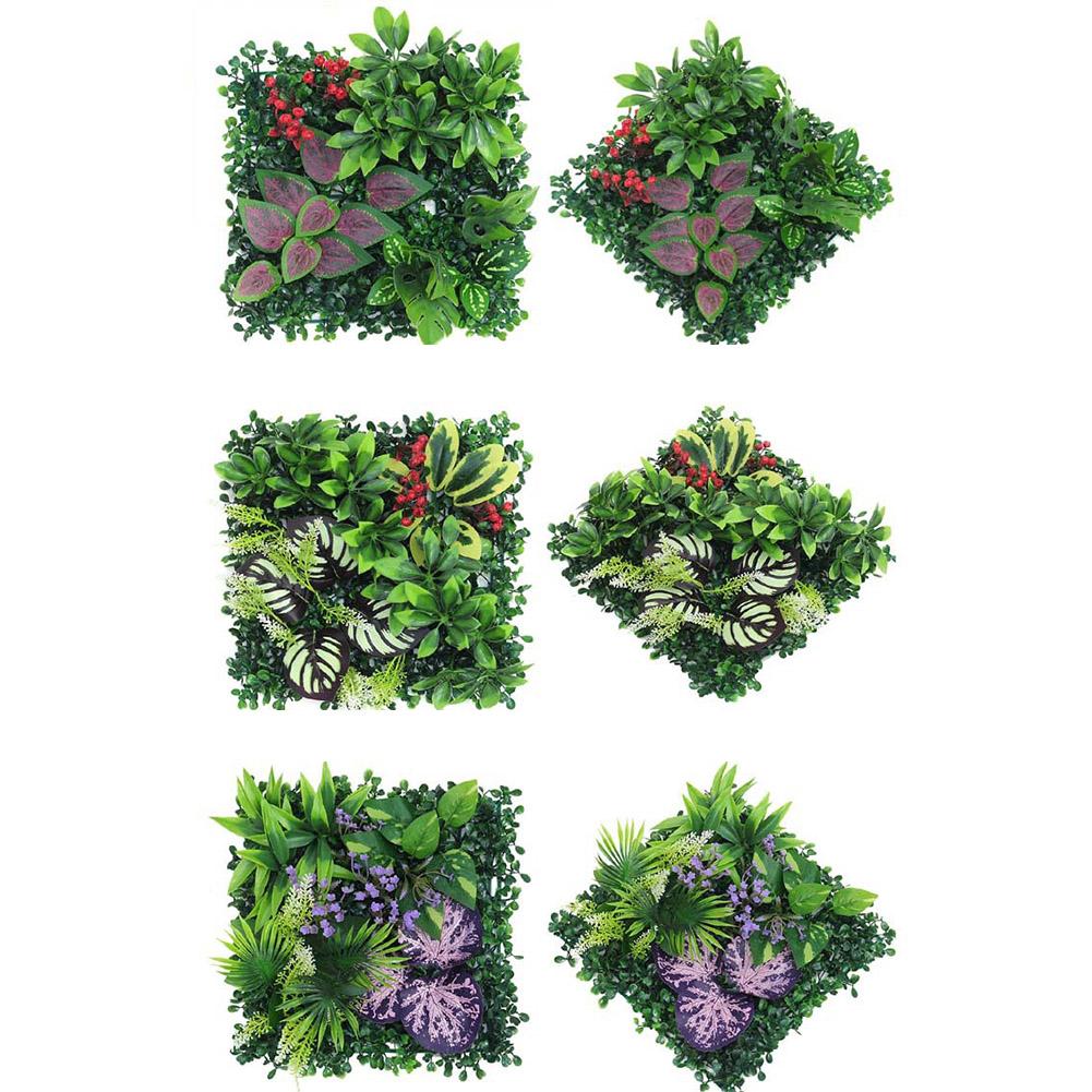 Mur de plantes artificielles Résistant aux UV Décoration murale Installation facile Design