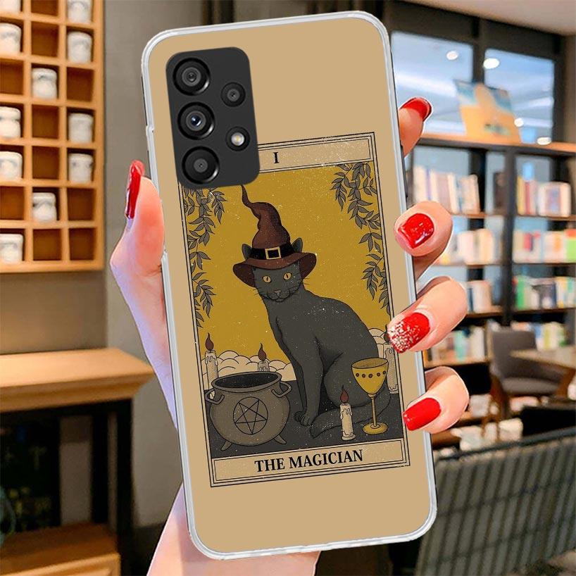 

Tarot Card Cute Art Cats Phone Case For Samsung Galaxy A17 A37 A57 A16 A26 A36 A56 A15 A25 A35 A55 A14 A24 A34 A54 A13 A23 A33 A Samsung A56