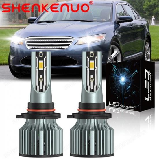 For Ford Taurus 2010-2012 LED Headlights 9005 HB3 6000K High Beam Bulbs Kit 2x