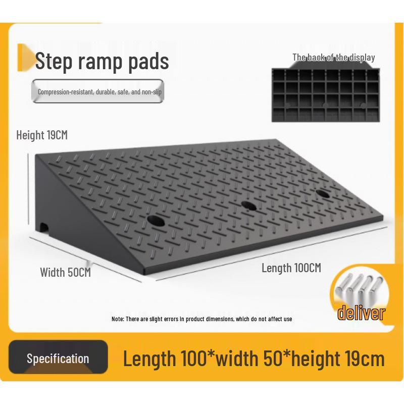 Rubber Curb & Threshold Ramp Mat for Home and Car 