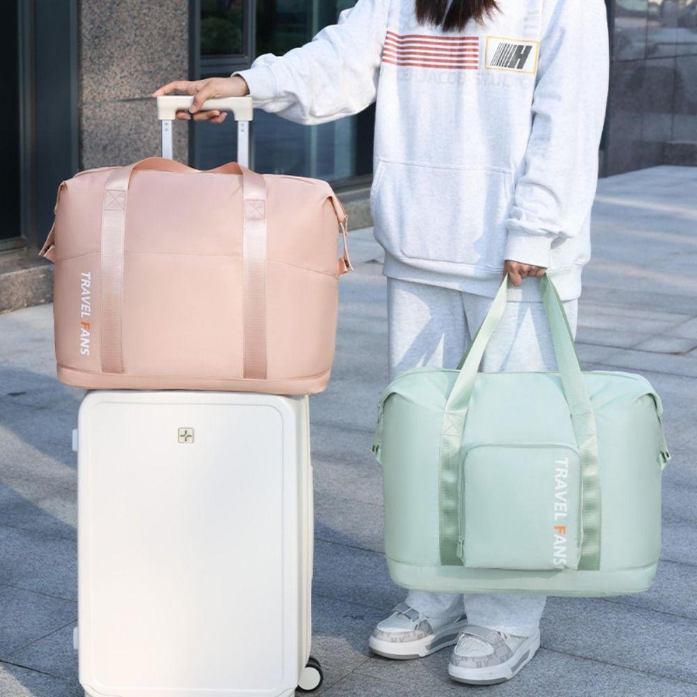 

Водонепроницаемая дорожная сумка Carry-On Carry on Duffle Bag, многофункциональная складная дорожная сумка для женщин розовый