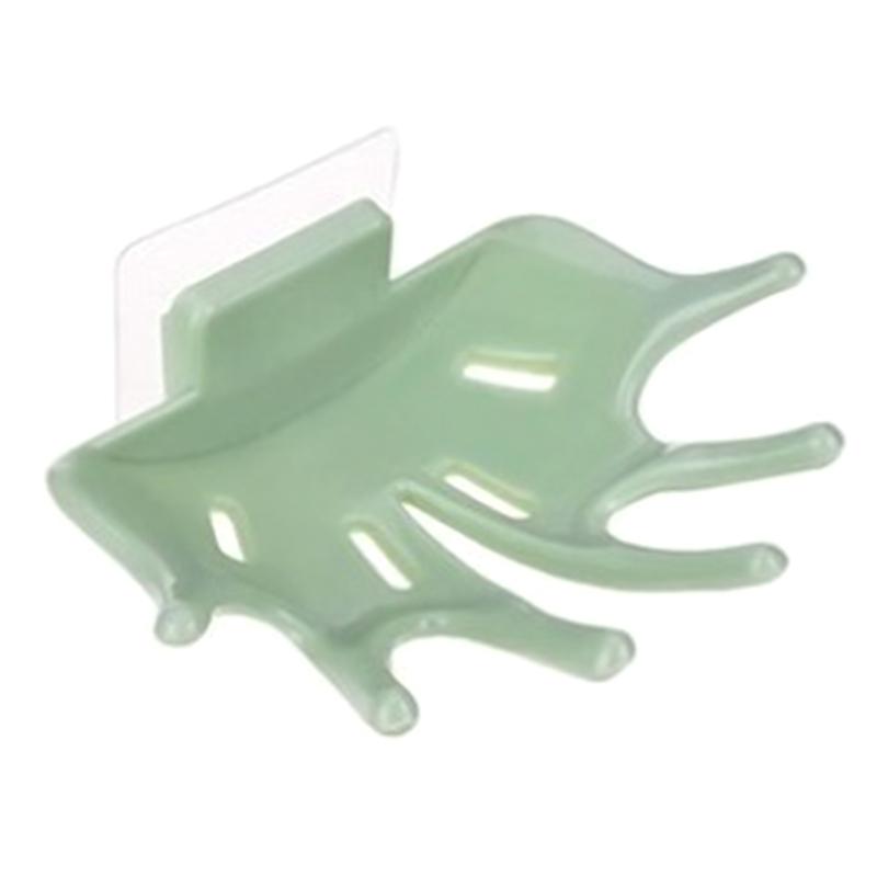 Hand Shaped Plastic Traceless Soap Holder for Multifunction Seamless Paste Bathroom Supplies ADM