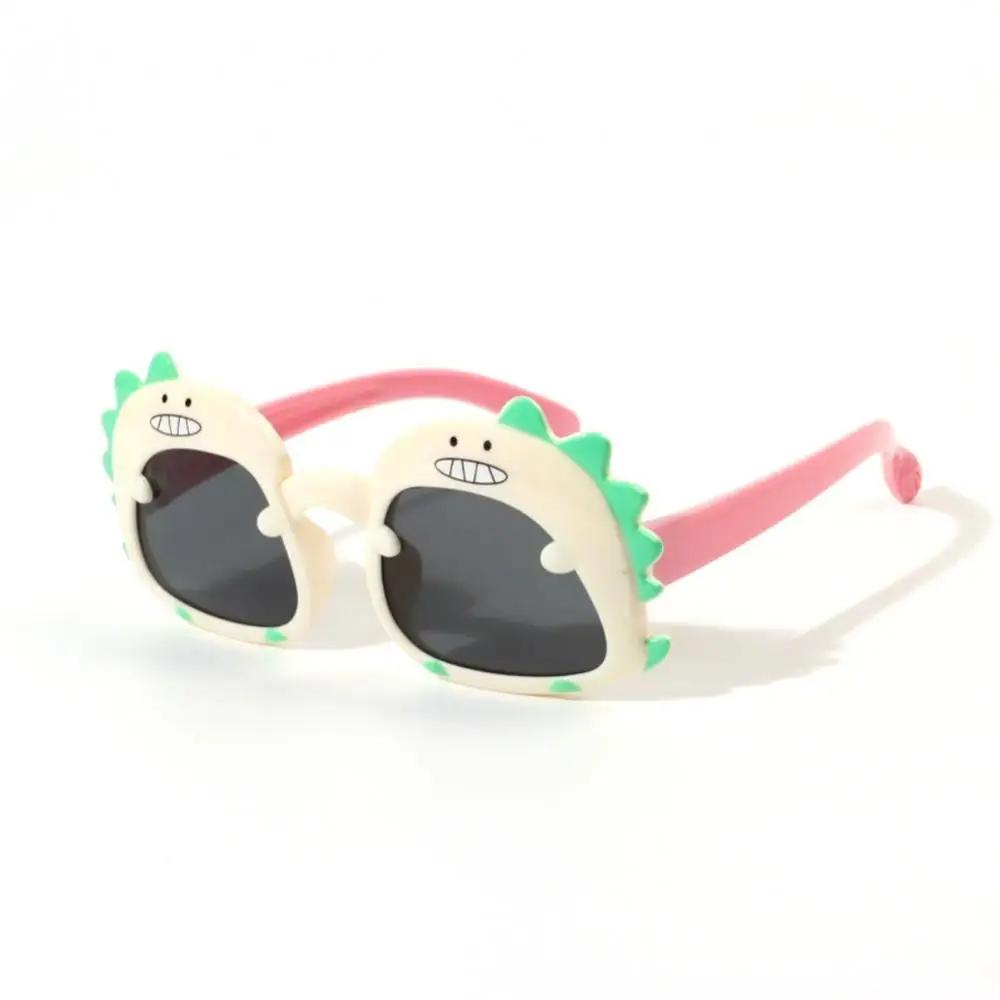Summer Children Cute Dinosaur Cartoon Sunglasses Outdoor Sun Protection Sunglasses Baby Shade Glasses Kid Uv400 Sunglasses