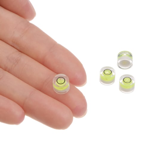 uxcell Round Bubble Level, 8x5.5mm, Mini Circular Bullseye Level for Leveling Cameras, Tripods, Telescopes, Workshop Turntables, and Picture Frames, L