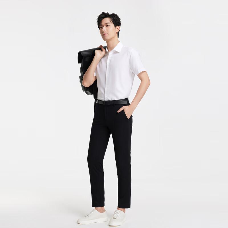 KingDeer Men's Easy-Care Non-Iron Short Sleeve Shirt